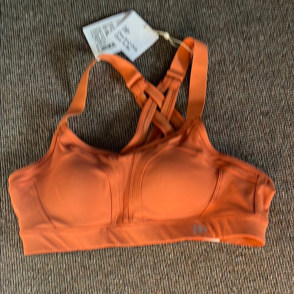 Yvette Burnt Orange Racerback Sports Bra